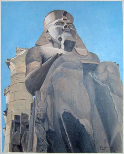 Ramses II - Acryl auf Leinwand, 40x50 cm